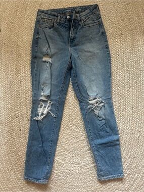 Old Navy Women's Distressed Light Blue Skinny Jeans